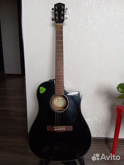 Акустическая гитара fender CD 60 SCE black