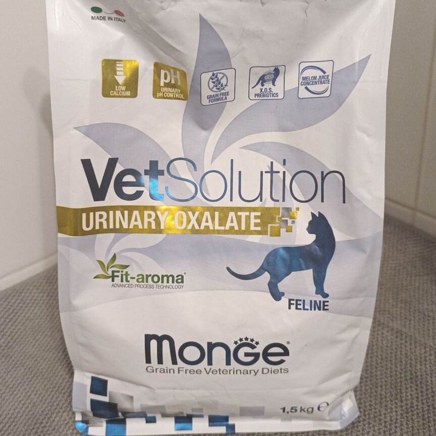 Корм для кошек monge vetsolution urinary oxalate