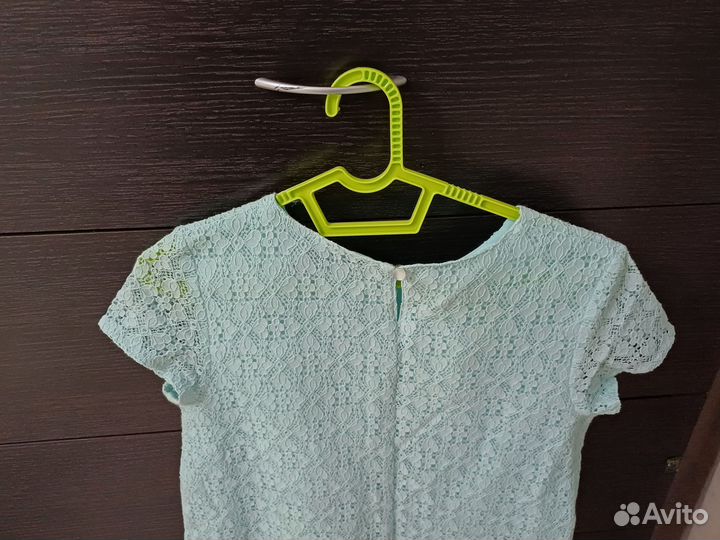 Платье детское голубое