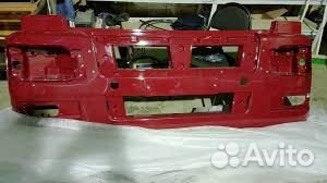 Бампер Камаз (цвет вишня) 65802