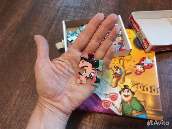 Муха Цокотуха музыкальная книга и пазл