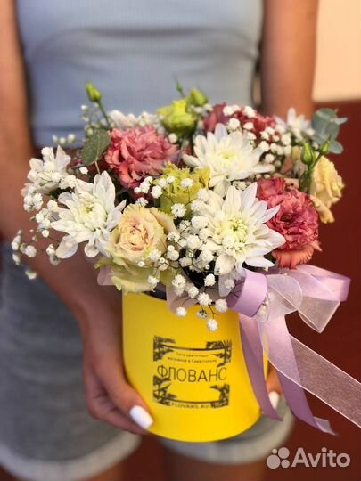 Цветы в коробке