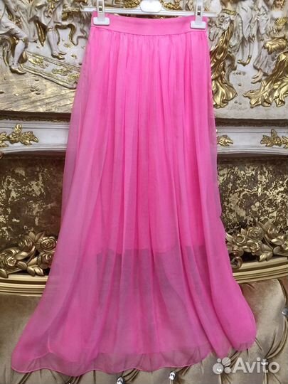 Юбка плиссированная фатин Италия