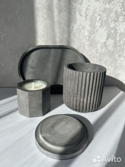 Набор из гипса, декор для дома, свечи