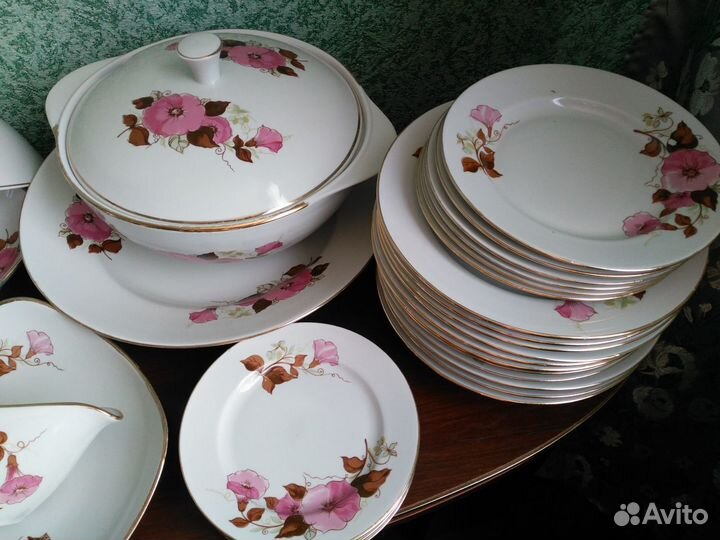 Столовый фарфоровый сервиз СССР
