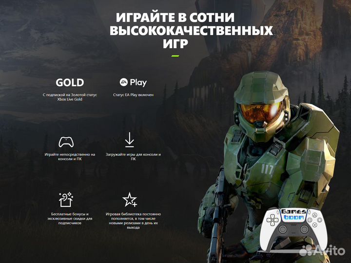 Подписка xbox game pass ultimate + 400 игр