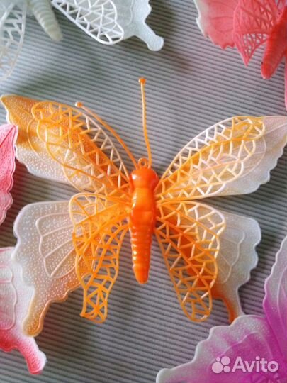Кукльные зонтики, декоративные бабочки