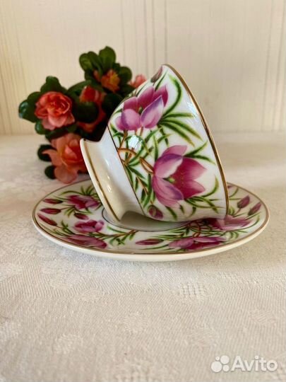 Чайная пара фарфор. Блюдца Hammersley. Англия