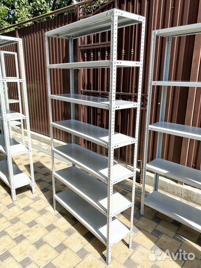 Металлические стеллажи. Нагрузка 100кг на полку