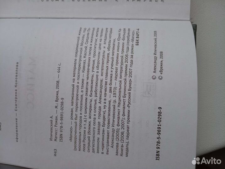 Александр Иличевский. Матисс