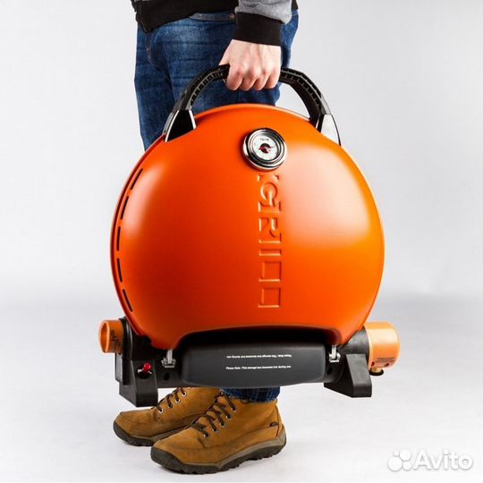 Газовый гриль O-grill 800T оранжевый orange + адап