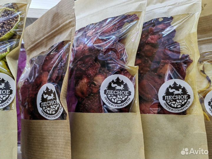 Фрипсы сушёные фрукты клубника