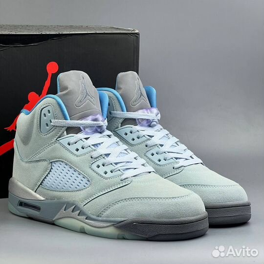 Кроссовки nike air jordan 5 blue (41-46)