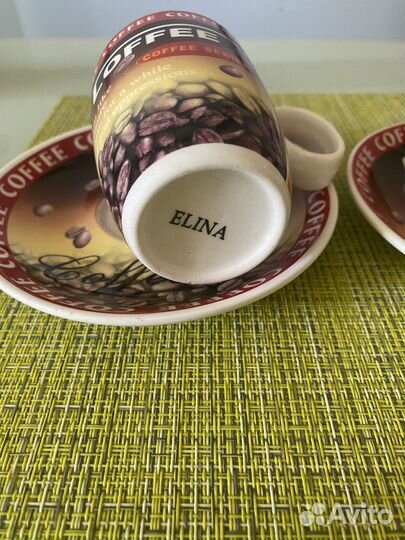 Кофейная чашка с блюдцем (пара)