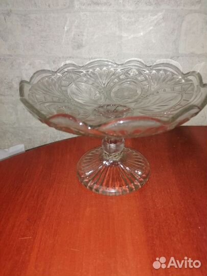 Ваза для фруктов на ножке СССР