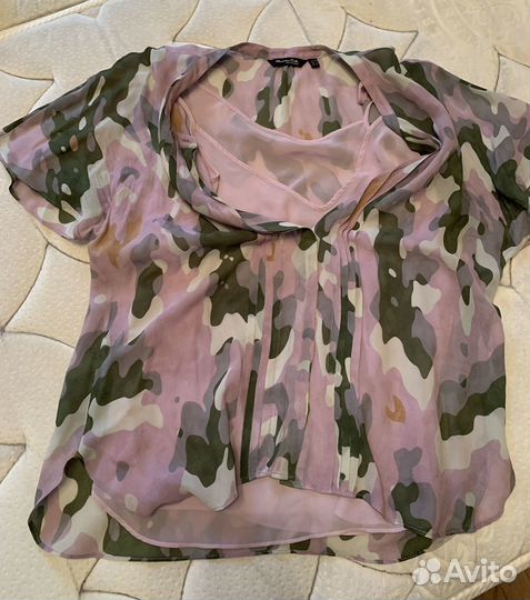 Шелковая женская блузка Massimo dutti