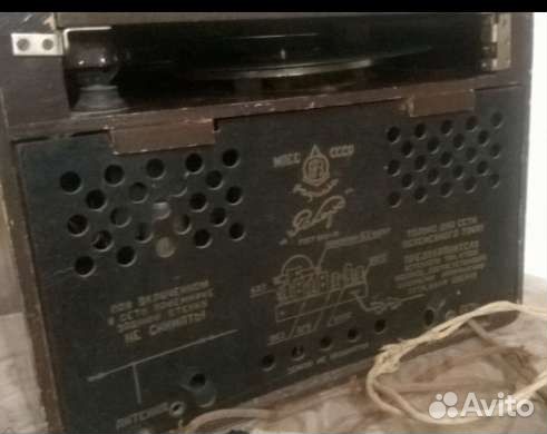 Старинная ламповая радиола рекорд 1950-е гг СССР