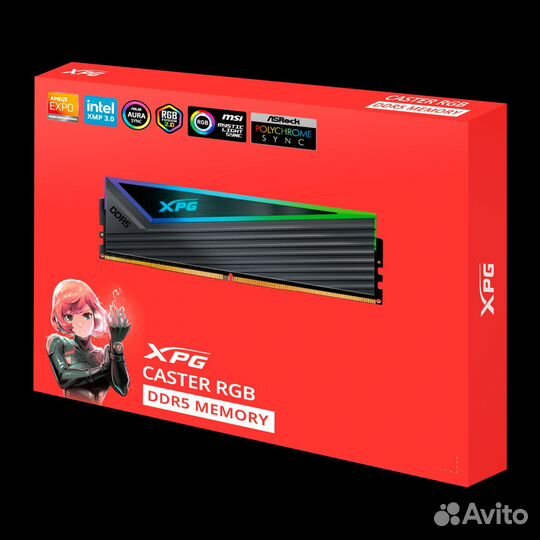 Оперативная память adata xpg caster rgb 32gb ddr5