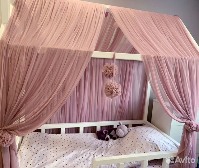 Балдахин на кроватку домик
