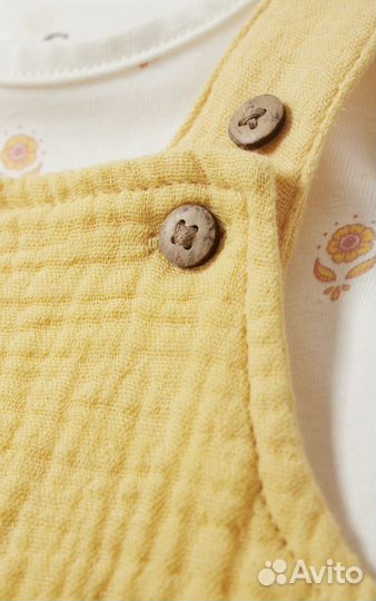 Комплект для девочки C&A боди и сарафан 74 размер