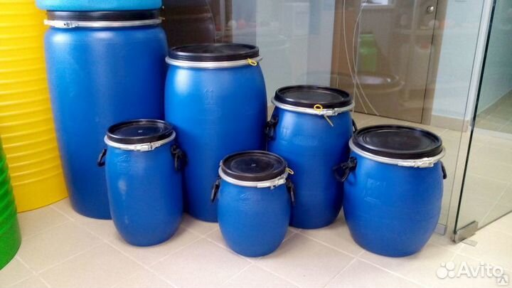 Новые Бочки пластиковые 48л, 65л, 127л, 227л
