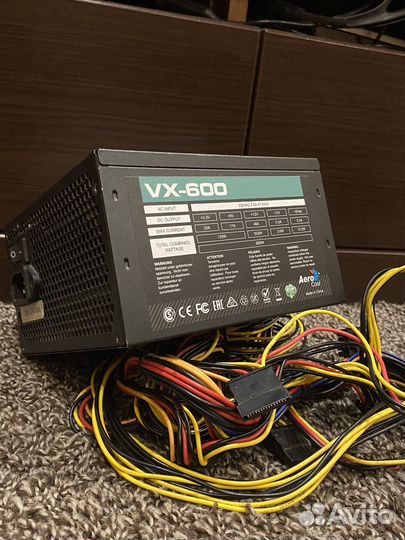 Блок питания aerocool vx 600w