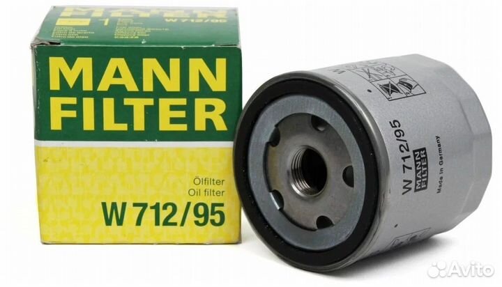 Фильтр масляный Mann Filter W712/95