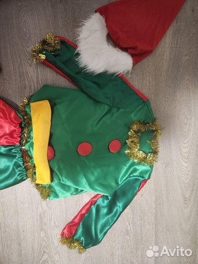 Новогодний костюм гнома на мальчика 110 116