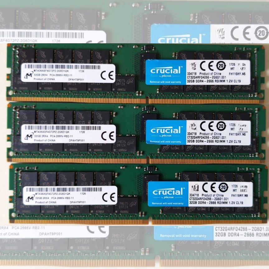 [MTA36ASF4G72PZ-2G6] 32gb Rdimm Ecc 2666 Micron Mta36asf4g72pz-2g6