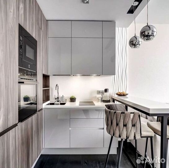 Современная кухня на заказ мдф фасады