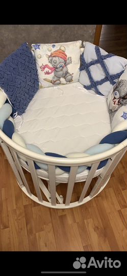 Бортики в детскую кроватку плюс косичка