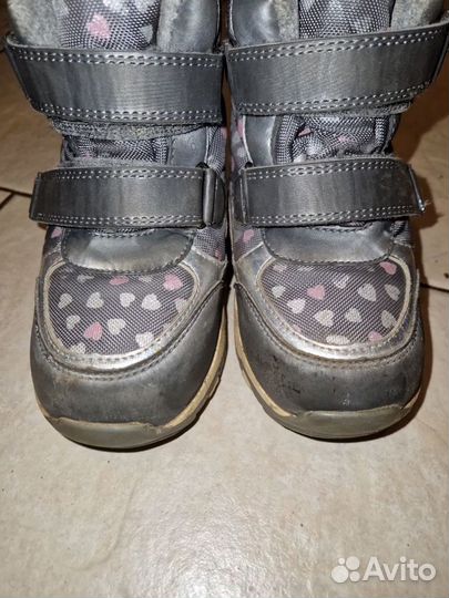 Зимние ботинки сапоги для девочки 25