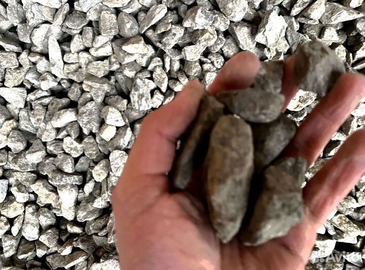 Щебень, Песок