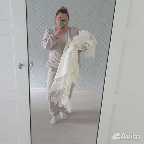 Кружевной конверт на выписку