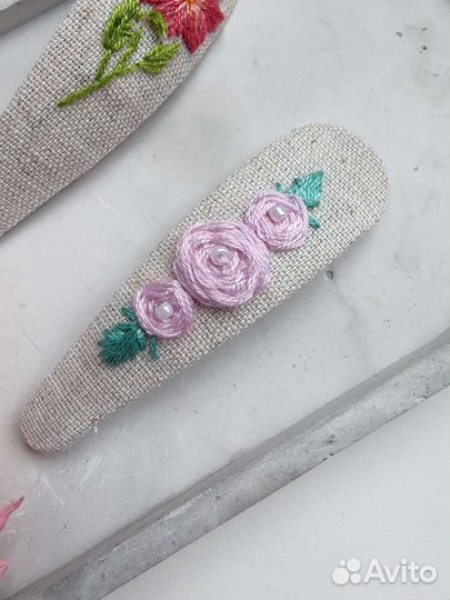 Заколки -клик-клак ручной работы,2шт