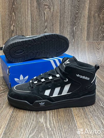 Мужские зимние кроссовки с мехом adidas 47-49