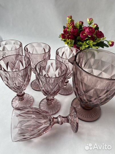 Стаканы из цветного стекла