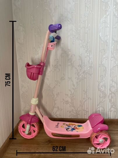 Самокат детский трехколесный бу