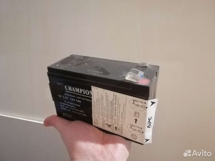 Батарея ибп, не работает, размер 15х6х9.5 см