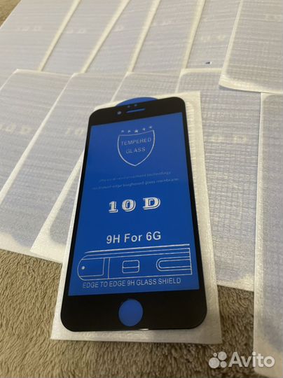 Защитные стёкла для iPhone 6/6s 20 шт
