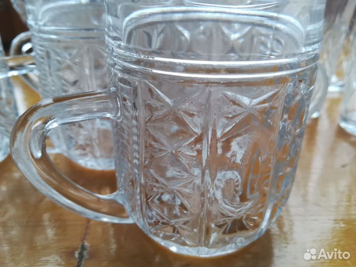 Хрустальные рюмки и другая посуда новая СССР