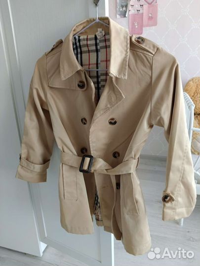 Плащ тренч для девочки