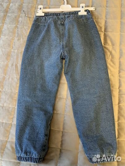 Джинсы теплые для мальчика на флисе 116