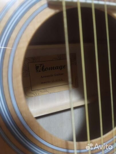 Акустическая гитара homage с чехлом
