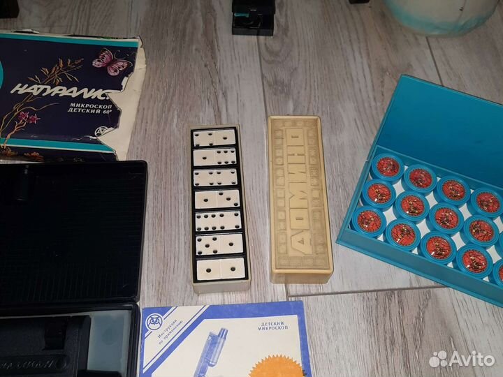Юный натуралист, домино, шашки из СССР