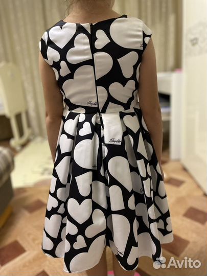 Платье с ремнем для девочки 110-116