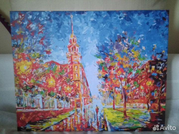 Картины по номерам, раскрашенные