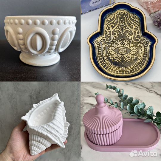 Силиконовые формы для гипса эпоксидки бетона