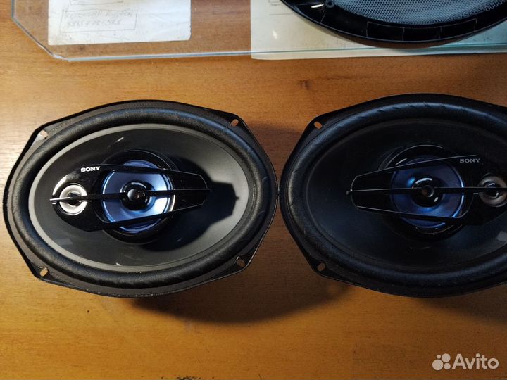 Автомобильные колонки сони овалы трехполосные