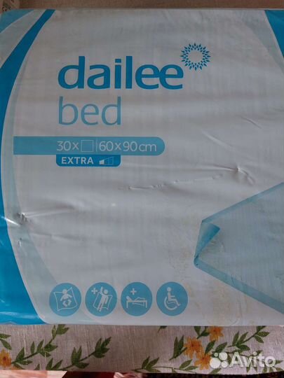 Пеленки одноразовые 60х90 30 штук